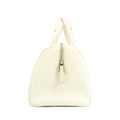 Chanel Chevron V Stitch Ivory Mini Boston Bag 10 Series #2711 by Bolt Boutique