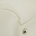 Chanel Chevron V Stitch Ivory Mini Boston Bag 10 Series #2711 by Bolt Boutique