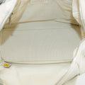 Chanel Chevron V Stitch Ivory Mini Boston Bag 10 Series #2711 by Bolt Boutique
