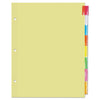 Universal Insertable Tab Index, 8-Tab, 11 x 8.5, Buff, Assorted Tabs, 24 Sets