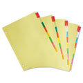 Universal Insertable Tab Index, 8-Tab, 11 x 8.5, Buff, Assorted Tabs, 24 Sets