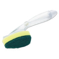 Scotch-Brite Soap-Dispensing Dishwand, 2.5 x 9.5, Yellow/Green, 4/Carton
