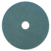 3M Ultra High-Speed Floor Burnishing Pads 3100, 27" Diameter, Aqua, 5/Carton