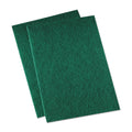 Boardwalk Medium Duty Scour Pad,  6 x 9, Green, 20/Carton
