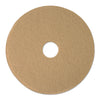 Boardwalk Burnishing Floor Pads, 19" Diameter, Tan, 5/Carton