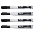 EXPO Magnetic Dry Erase Marker, Fine Bullet Tip, Black, 4/Pack