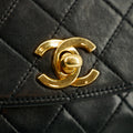 Chanel Matelasse Quilted Turnlock Lambskin Single Flap Shoulder Bag 0 Series #2718 by Bolt Boutique
