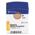 First Aid Only SmartCompliance Moleskin/Blister Protection, 2" Squares, 10/Box