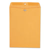 Office Impressions Clasp Envelope, #90, Square Flap, Clasp/Gummed Closure, 9 x 12, Brown Kraft, 100/Box