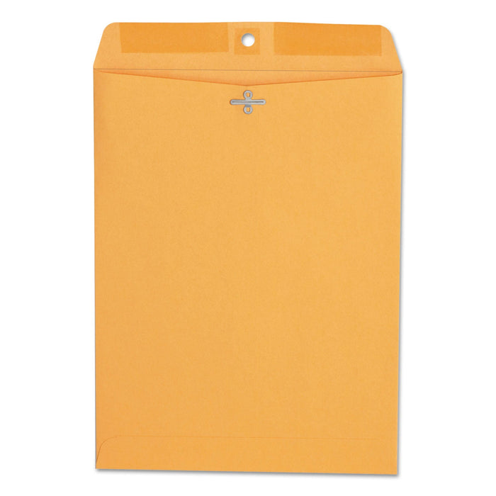 Office Impressions Clasp Envelope, #90, Square Flap, Clasp/Gummed Closure, 9 x 12, Brown Kraft, 100/Box