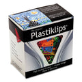 Baumgartens Plastiklips Paper Clips, Small, Smooth, Assorted Colors, 1,000/Box