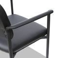 Alera Sorrento Series Ultra-Cushioned Stacking Guest Chair, Supports Up to 275 lb, Black, 2/Carton