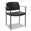 Alera Sorrento Series Ultra-Cushioned Stacking Guest Chair, Supports Up to 275 lb, Black, 2/Carton