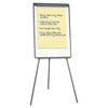 Universal Dry Erase Board with Tripod Easel, 29" x 41", White Surface, Black Frame