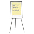 Universal Dry Erase Board with Tripod Easel, 29" x 41", White Surface, Black Frame