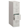 HON 310 Series Vertical File, 4 Letter-Size File Drawers, Light Gray, 15" x 26.5" x 52"