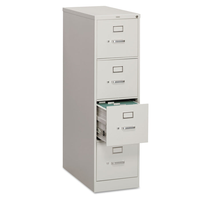 HON 310 Series Vertical File, 4 Letter-Size File Drawers, Light Gray, 15" x 26.5" x 52"
