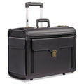 STEBCO Catalog Case on Wheels, Fits Devices Up to 17.3", Koskin, 19 x 9 x 15.5, Black