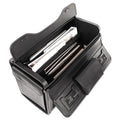 STEBCO Catalog Case on Wheels, Fits Devices Up to 17.3", Koskin, 19 x 9 x 15.5, Black
