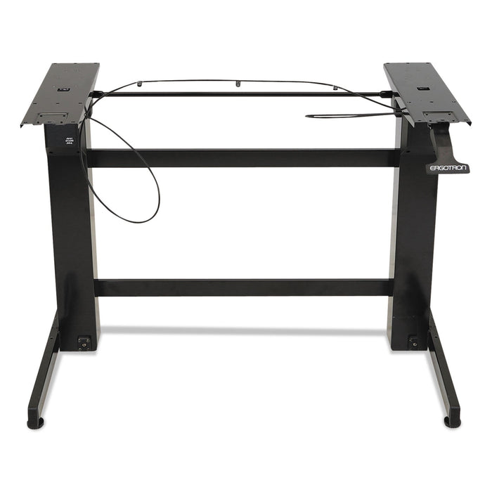 WorkFit-B Sit-Stand Base, Up to 88 lb, 42" x 26" x 32" to 51.5", Black