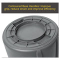 Rubbermaid Round Brute Container, Plastic, 20 gal, Yellow