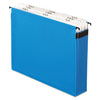 Pendaflex SureHook Nine-Section Hanging Folder, 9 Sections, 5.25" Capacity, Letter Size, 1/5-Cut Tabs, Blue