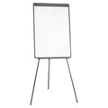 MasterVision Basic Tripod Melamine Presentation Easel, 22.5 x 42, White/Black