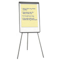 MasterVision Basic Tripod Melamine Presentation Easel, 22.5 x 42, White/Black