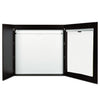 MasterVision Conference Cabinet, Porcelain Magnetic, Dry Erase, 48 x 48, Ebony