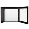 MasterVision Conference Cabinet, Porcelain Magnetic, Dry Erase, 48 x 48, Ebony