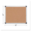 MasterVision Value Cork Bulletin Board with Aluminum Frame, 24 x 36, Natural