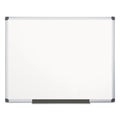 MasterVision Porcelain Value Dry Erase Board, 48 x 72, White, Aluminum Frame