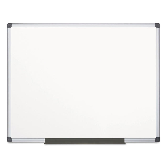 MasterVision Porcelain Value Dry Erase Board, 48 x 72, White, Aluminum Frame
