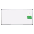 MasterVision Earth Dry Erase Board, White/Silver, 48 x 96