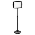MasterVision Floor Stand Sign Holder, Rectangle, 15x11 sign, 66"H, Black Frame