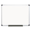 MasterVision Value Lacquered Steel Magnetic Dry Erase Board, 36 x 48, White, Aluminum Frame