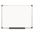 MasterVision Value Lacquered Steel Magnetic Dry Erase Board, 36 x 48, White, Aluminum Frame