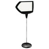 MasterVision Floor Stand Sign Holder, Arrow, 25x17 sign, 63" High, Black Frame
