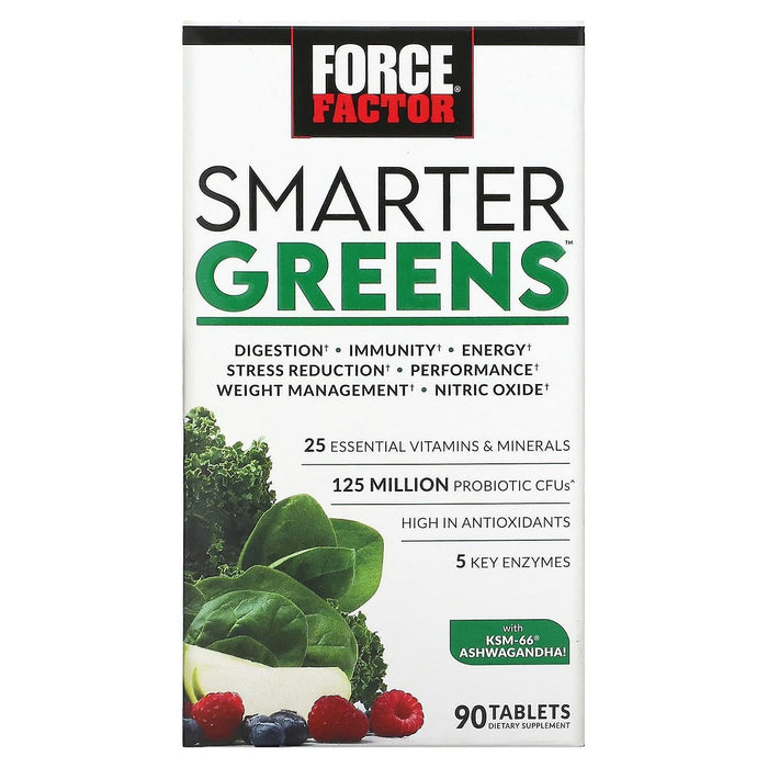 Force Factor Smarter Greens – Daily Superfood &amp; Vitality Formula (90 Tablets) by Pasteur Pharmacy
