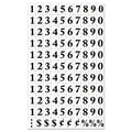 MasterVision Interchangeable Magnetic Board Accessories, Numbers, Black, 0.75"h