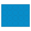 MasterVision Interchangeable Magnetic Board Accessories, Circles, 0.75" Diameter, Blue, 20/Pack