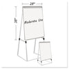 MasterVision Silver Easy Clean Dry Erase Quad-Pod Presentation Easel, 45" to 79" High, Silver