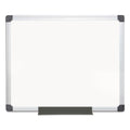 MasterVision Value Melamine Dry Erase Board, 24 x 36, White, Aluminum Frame