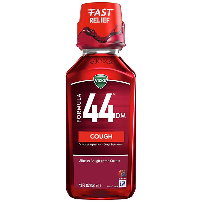 Vicks® Formula 44™ Non-Drowsy Cough Relief – Berry Flavor (6 fl oz) by Pasteur Pharmacy