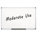 MasterVision Value Melamine Dry Erase Board, 48 x 96, White, Aluminum Frame