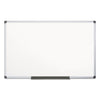 MasterVision Value Melamine Dry Erase Board, 48 x 96, White, Aluminum Frame