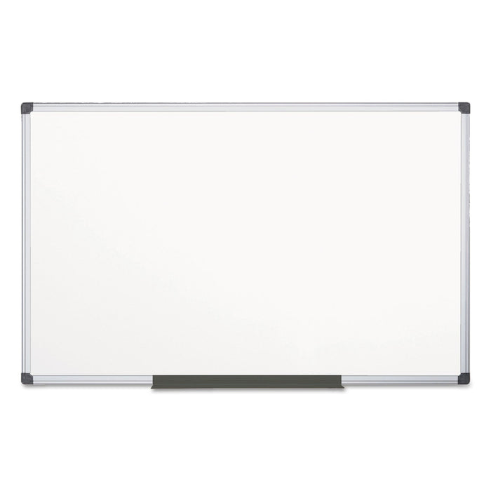 MasterVision Value Melamine Dry Erase Board, 48 x 96, White, Aluminum Frame