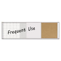 MasterVision Magnetic Calendar Combo Board, 48 x 18, Aluminum Frame
