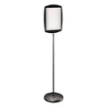 MasterVision Floor Stand Sign Holder, Rectangle, 15x11 sign, 66"H, Black Frame