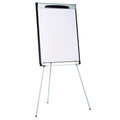 MasterVision Tripod Extension Bar Magnetic Dry-Erase Easel, 39" to 72" High, Black/Silver